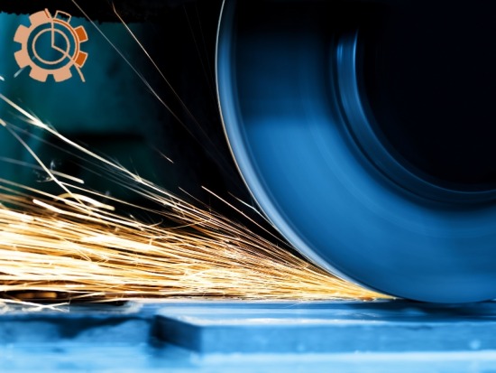 สะเก็ดไฟจากงานเจียรตัด